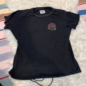 The People Vs. Rose graphic tee vintage ripped look